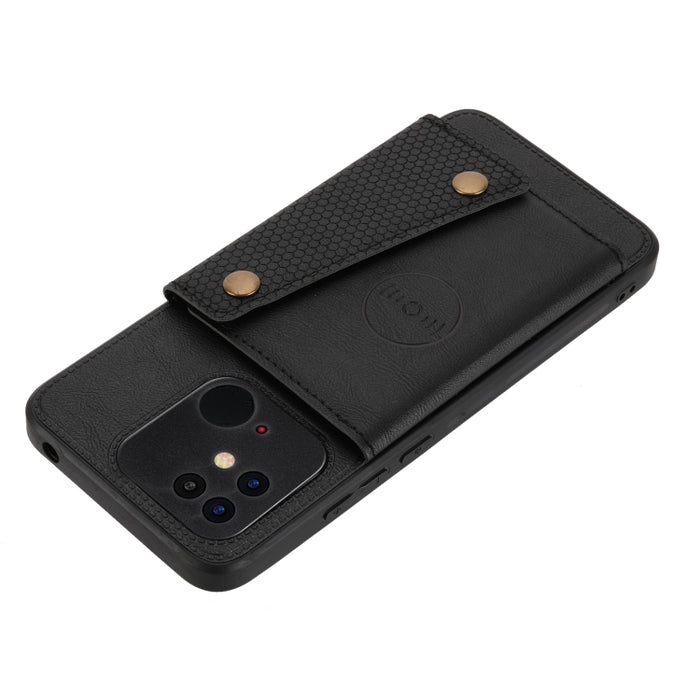 Estuche para teléfono magnético a prueba de golpes con doble hebilla PU + TPU, For OPPO Realme 9 Pro, For OPPO Realme 9 Pro+, For OPPO Realme 9i, For OPPO Realme C35, For vivo Y15s, For vivo Y33s, For Xiaomi Redmi 10C, For Xiaomi Redmi Note 11 5G Chine...