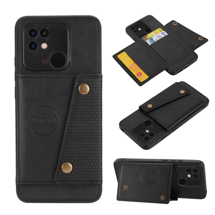 Estuche para teléfono magnético a prueba de golpes con doble hebilla PU + TPU, For OPPO Realme 9 Pro, For OPPO Realme 9 Pro+, For OPPO Realme 9i, For OPPO Realme C35, For vivo Y15s, For vivo Y33s, For Xiaomi Redmi 10C, For Xiaomi Redmi Note 11 5G Chine...