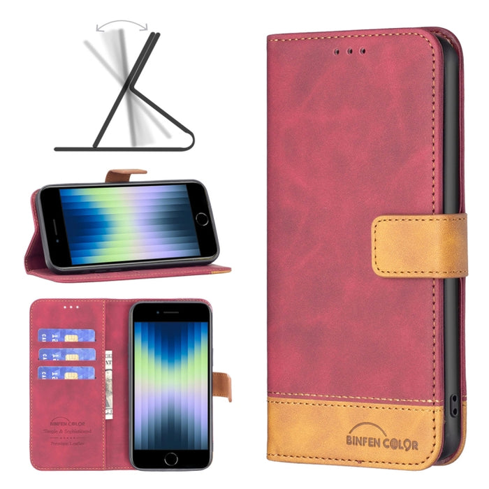 BF11 Estuche de piel para teléfono con tacto de piel a juego, For iPhone SE 2022 / SE 2020 / 8 / 7, For iPhone 11 Pro, For iPhone 12 mini, For iPhone 12 Pro Max, For iPhone 12 / 12 Pro, For iPhone 13, For iPhone XR, For iPhone XS Max                   ...