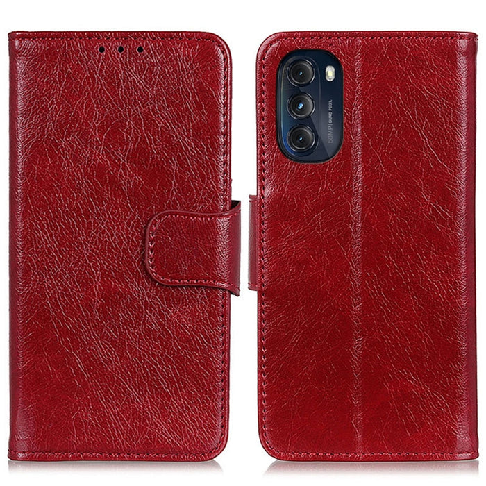 Estuche para teléfono de cuero con textura de napa, For Motorola Moto G 5G 2022, For Xiaomi 12 Lite