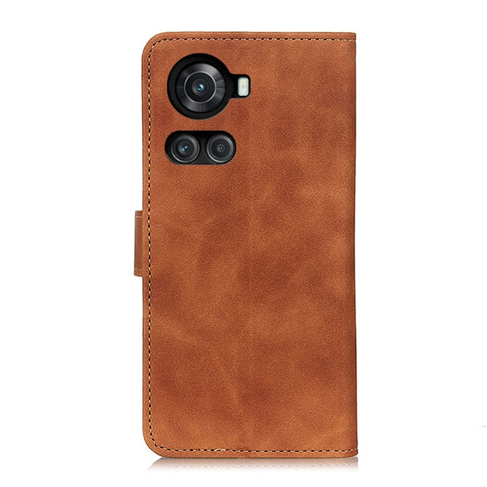 KHAZNEH Estuche para teléfono de cuero con tapa horizontal de textura retro, For Motorola Moto G 5G 2022, For OnePlus ACE/10R, For Xiaomi 12 Lite