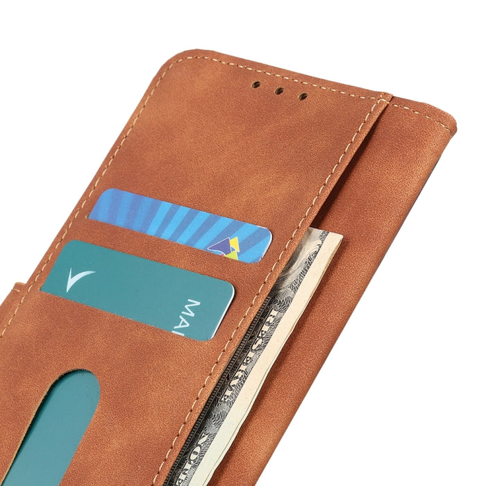 KHAZNEH Estuche para teléfono de cuero con tapa horizontal de textura retro, For Motorola Moto G 5G 2022, For OnePlus ACE/10R, For Xiaomi 12 Lite