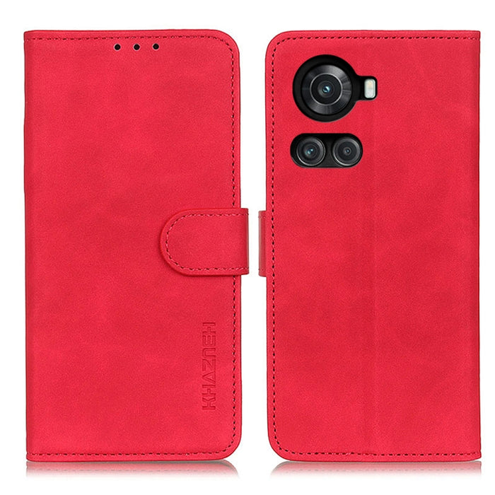 KHAZNEH Estuche para teléfono de cuero con tapa horizontal de textura retro, For Motorola Moto G 5G 2022, For OnePlus ACE/10R, For Xiaomi 12 Lite