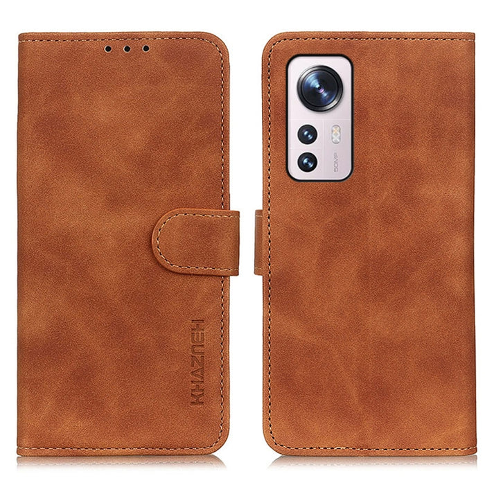 KHAZNEH Estuche para teléfono de cuero con tapa horizontal de textura retro, For Motorola Moto G 5G 2022, For OnePlus ACE/10R, For Xiaomi 12 Lite