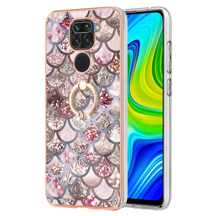 Caja del teléfono de galvanoplastia IMD TPU con anillo, For Xiaomi Redmi Note 9 / Redmi 10X 4G, For Xiaomi Redmi Note 11 China, For Xiaomi Redmi Note 11 Pro China, For Xiaomi Redmi Note 11 Pro 5G / 4G Global, For Xiaomi Redmi Note 11S / Note 11 Global
