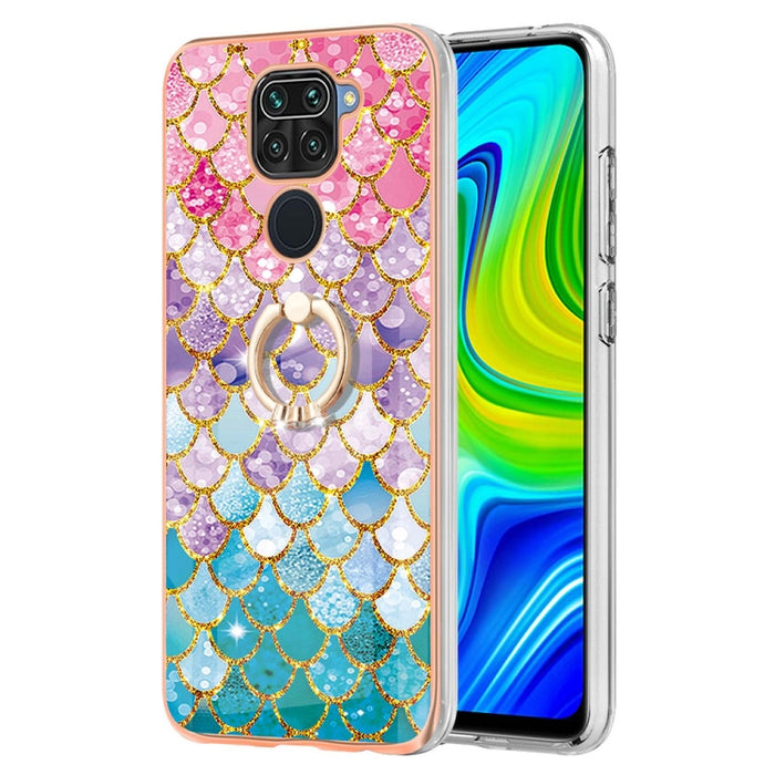 Caja del teléfono de galvanoplastia IMD TPU con anillo, For Xiaomi Redmi Note 9 / Redmi 10X 4G, For Xiaomi Redmi Note 11 China, For Xiaomi Redmi Note 11 Pro China, For Xiaomi Redmi Note 11 Pro 5G / 4G Global, For Xiaomi Redmi Note 11S / Note 11 Global