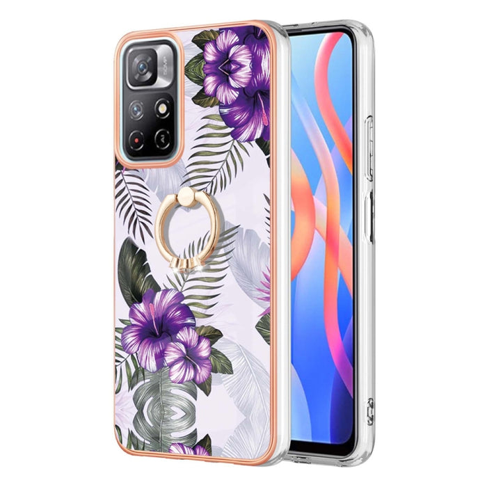 Caja del teléfono de galvanoplastia IMD TPU con anillo, For Xiaomi Redmi Note 9 / Redmi 10X 4G, For Xiaomi Redmi Note 11 China, For Xiaomi Redmi Note 11 Pro China, For Xiaomi Redmi Note 11 Pro 5G / 4G Global, For Xiaomi Redmi Note 11S / Note 11 Global