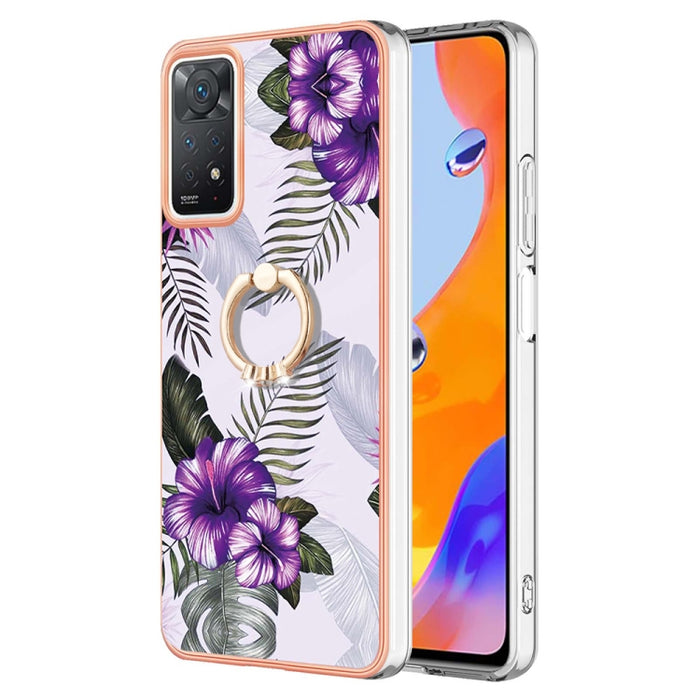 Caja del teléfono de galvanoplastia IMD TPU con anillo, For Xiaomi Redmi Note 9 / Redmi 10X 4G, For Xiaomi Redmi Note 11 China, For Xiaomi Redmi Note 11 Pro China, For Xiaomi Redmi Note 11 Pro 5G / 4G Global, For Xiaomi Redmi Note 11S / Note 11 Global