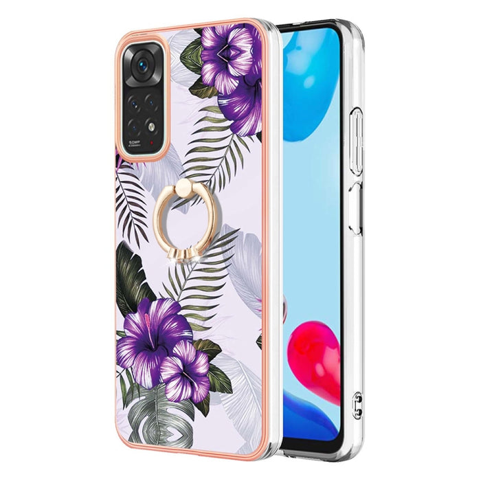 Caja del teléfono de galvanoplastia IMD TPU con anillo, For Xiaomi Redmi Note 9 / Redmi 10X 4G, For Xiaomi Redmi Note 11 China, For Xiaomi Redmi Note 11 Pro China, For Xiaomi Redmi Note 11 Pro 5G / 4G Global, For Xiaomi Redmi Note 11S / Note 11 Global