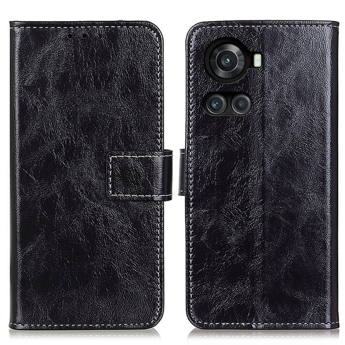 Estuche para teléfono de cuero con tapa horizontal y textura de caballo loco retro, For Motorola Moto G 5G 2022, For OnePlus ACE/10R, For Xiaomi 12 Lite