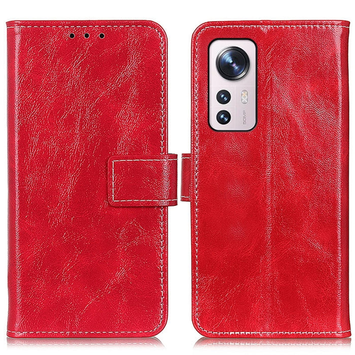 Estuche para teléfono de cuero con tapa horizontal y textura de caballo loco retro, For Motorola Moto G 5G 2022, For OnePlus ACE/10R, For Xiaomi 12 Lite