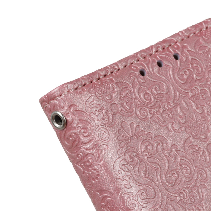 Estuche para teléfono de cuero con tapa en relieve floral europeo, For Motorola Moto G 5G 2022, For OnePlus ACE/10R, For Xiaomi 12 Lite
