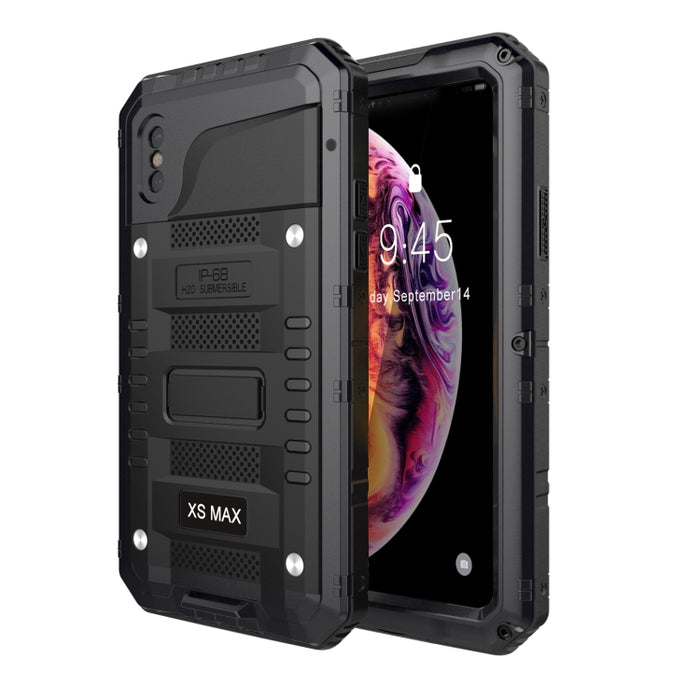 Caja de teléfono de metal + silicona con protector de pantalla
