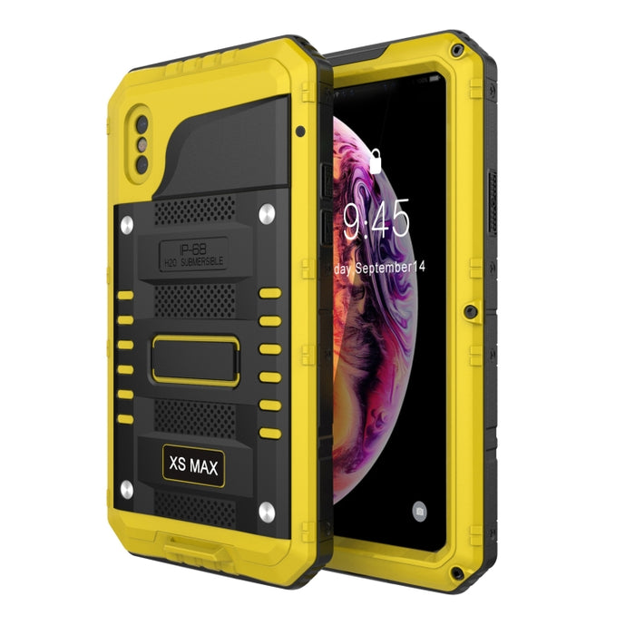 Caja de teléfono de metal + silicona con protector de pantalla