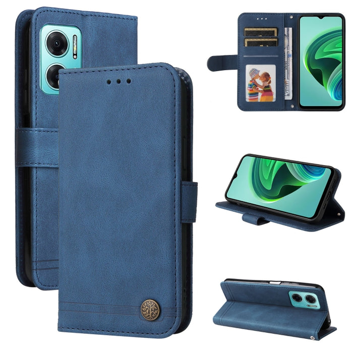 Skin Feel Life Tree Funda de piel para teléfono con botón de metal, For Xiaomi Redmi Note 11E / 10 Prime+ 5G, For Honor 50 Pro / Huawei nova 9 Pro, For Infinix Note 11, For OPPO Realme GT Neo3, For OPPO Reno7 4G / F21 Pro 4G                            ...