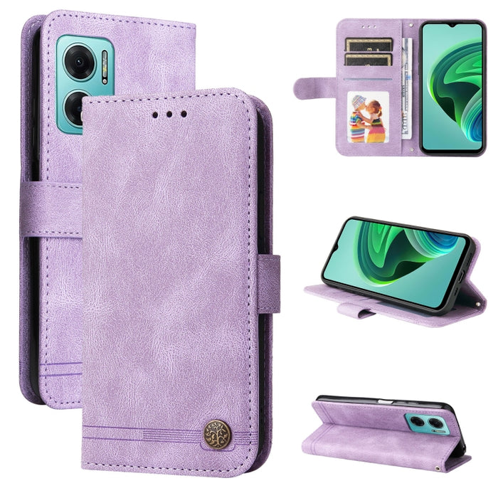 Skin Feel Life Tree Funda de piel para teléfono con botón de metal, For Xiaomi Redmi Note 11E / 10 Prime+ 5G, For Honor 50 Pro / Huawei nova 9 Pro, For Infinix Note 11, For OPPO Realme GT Neo3, For OPPO Reno7 4G / F21 Pro 4G                            ...