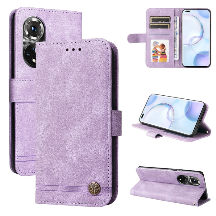 Skin Feel Life Tree Funda de piel para teléfono con botón de metal, For Xiaomi Redmi Note 11E / 10 Prime+ 5G, For Honor 50 Pro / Huawei nova 9 Pro, For Infinix Note 11, For OPPO Realme GT Neo3, For OPPO Reno7 4G / F21 Pro 4G                            ...