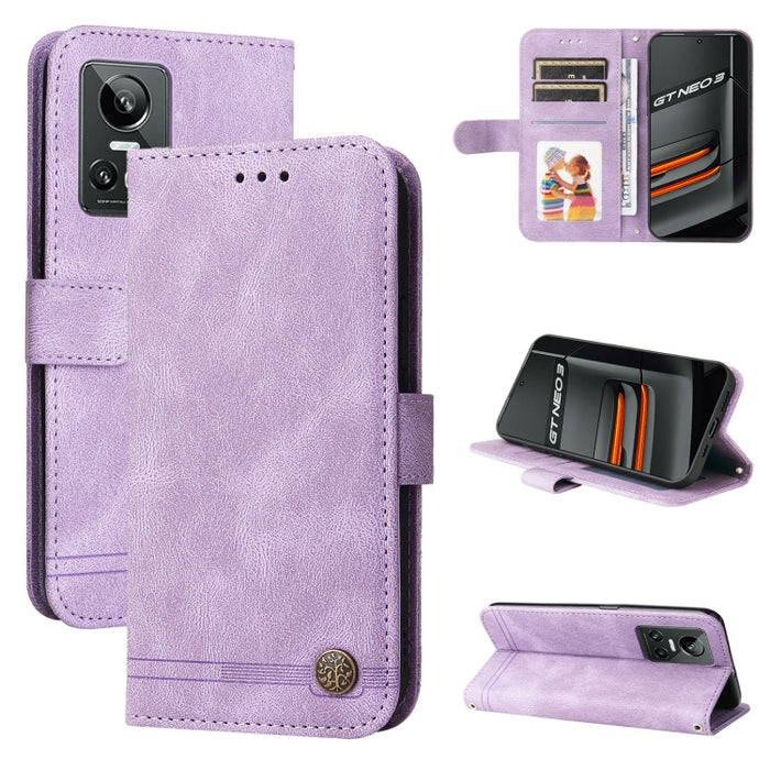 Skin Feel Life Tree Funda de piel para teléfono con botón de metal, For Xiaomi Redmi Note 11E / 10 Prime+ 5G, For Honor 50 Pro / Huawei nova 9 Pro, For Infinix Note 11, For OPPO Realme GT Neo3, For OPPO Reno7 4G / F21 Pro 4G                            ...