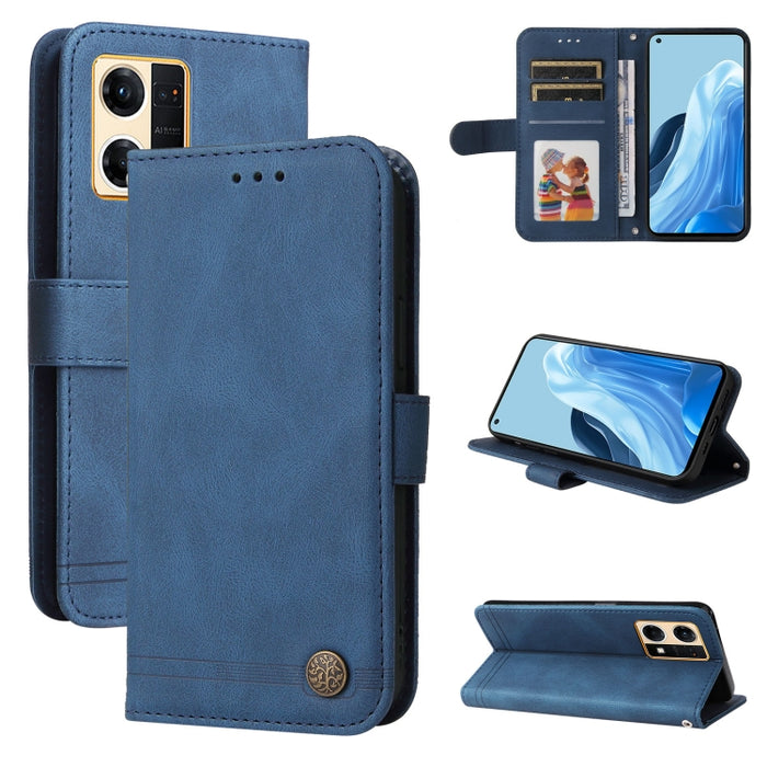 Skin Feel Life Tree Funda de piel para teléfono con botón de metal, For Xiaomi Redmi Note 11E / 10 Prime+ 5G, For Honor 50 Pro / Huawei nova 9 Pro, For Infinix Note 11, For OPPO Realme GT Neo3, For OPPO Reno7 4G / F21 Pro 4G                            ...