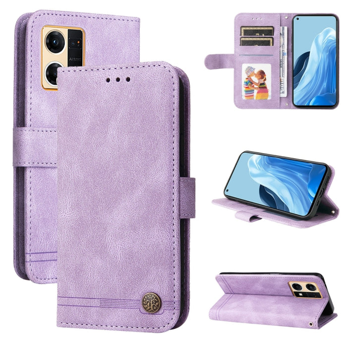 Skin Feel Life Tree Funda de piel para teléfono con botón de metal, For Xiaomi Redmi Note 11E / 10 Prime+ 5G, For Honor 50 Pro / Huawei nova 9 Pro, For Infinix Note 11, For OPPO Realme GT Neo3, For OPPO Reno7 4G / F21 Pro 4G                            ...