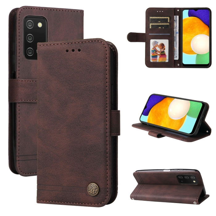 Skin Feel Life Tree Funda de piel para teléfono con botón de metal, For Xiaomi Redmi Note 11E / 10 Prime+ 5G, For Honor 50 Pro / Huawei nova 9 Pro, For Infinix Note 11, For OPPO Realme GT Neo3, For OPPO Reno7 4G / F21 Pro 4G                            ...