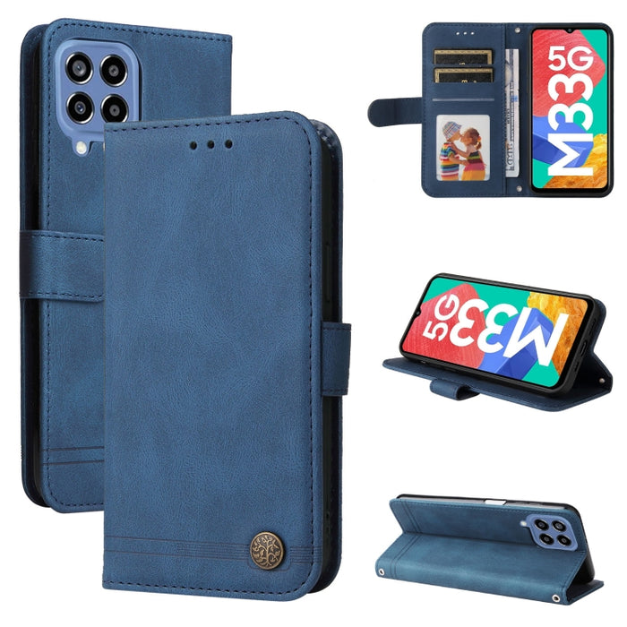 Skin Feel Life Tree Funda de piel para teléfono con botón de metal, For Xiaomi Redmi Note 11E / 10 Prime+ 5G, For Honor 50 Pro / Huawei nova 9 Pro, For Infinix Note 11, For OPPO Realme GT Neo3, For OPPO Reno7 4G / F21 Pro 4G                            ...