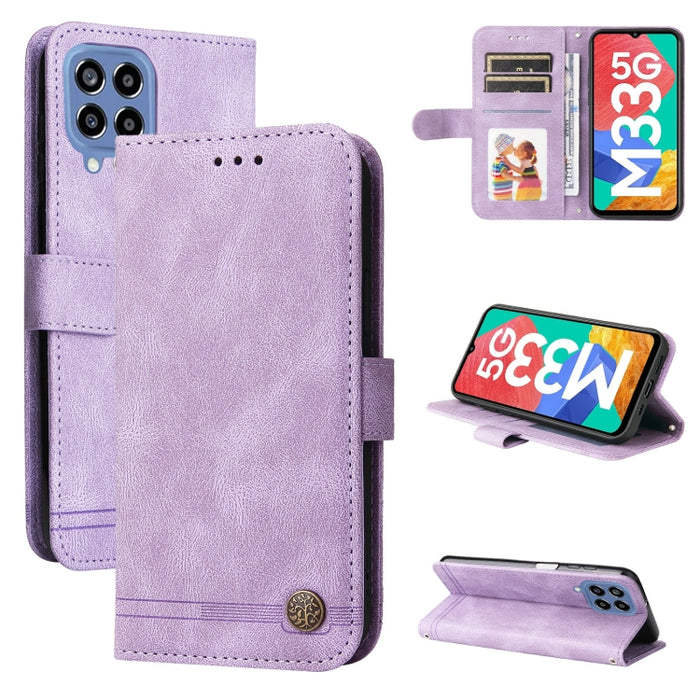 Skin Feel Life Tree Funda de piel para teléfono con botón de metal, For Xiaomi Redmi Note 11E / 10 Prime+ 5G, For Honor 50 Pro / Huawei nova 9 Pro, For Infinix Note 11, For OPPO Realme GT Neo3, For OPPO Reno7 4G / F21 Pro 4G                            ...