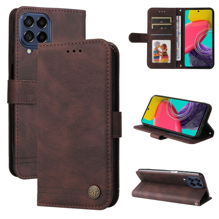 Skin Feel Life Tree Funda de piel para teléfono con botón de metal, For Xiaomi Redmi Note 11E / 10 Prime+ 5G, For Honor 50 Pro / Huawei nova 9 Pro, For Infinix Note 11, For OPPO Realme GT Neo3, For OPPO Reno7 4G / F21 Pro 4G                            ...