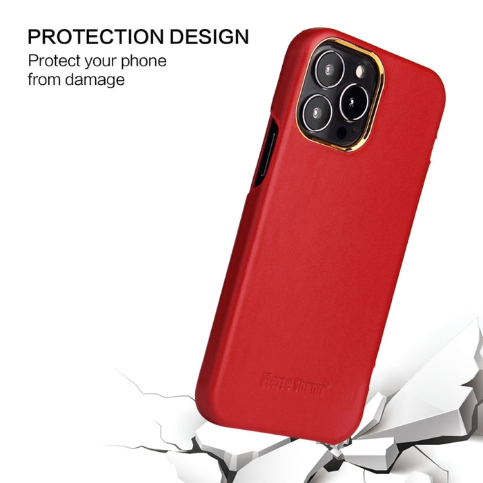 Estuche magnético para teléfono de cuero genuino Fierre Shann