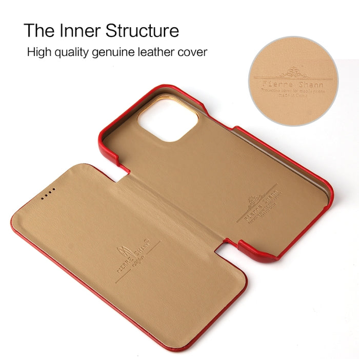 Estuche magnético para teléfono de cuero genuino Fierre Shann