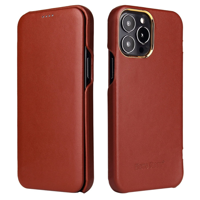 Estuche magnético para teléfono de cuero genuino Fierre Shann