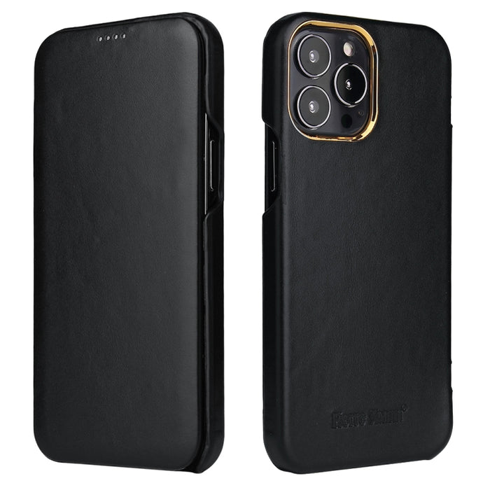 Estuche magnético para teléfono de cuero genuino Fierre Shann