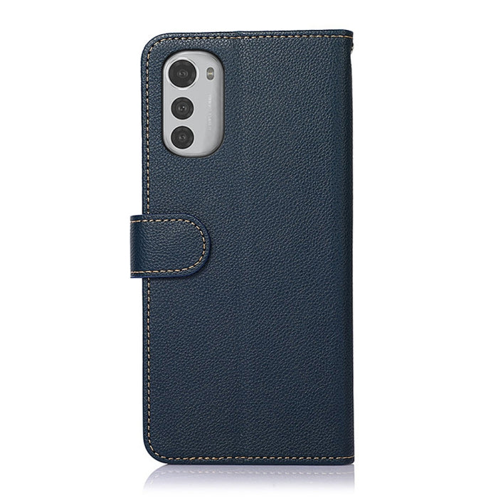 KHAZNEH Estuche para teléfono RFID de cuero con textura de litchi, For Motorola Moto E32 4G, For Xiaomi 12 Lite
