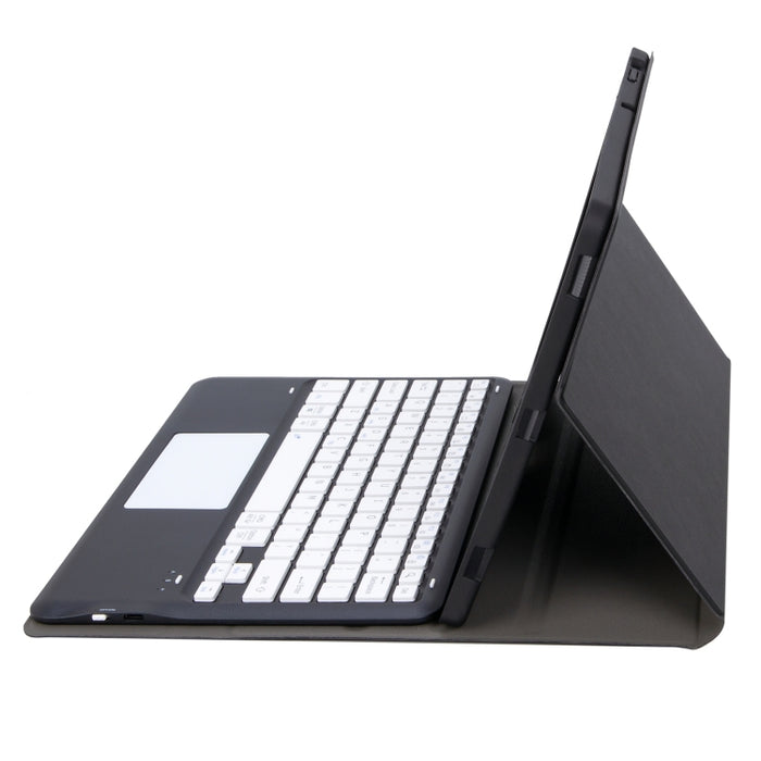 T12B-A Estuche para tableta de cuero con teclado Bluetooth y panel táctil desmontable