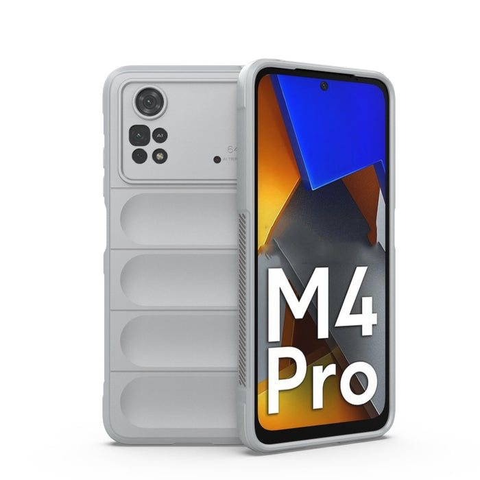 Magic Shield TPU + Estuche para teléfono de franela, For Xiaomi Poco M4 Pro 4G