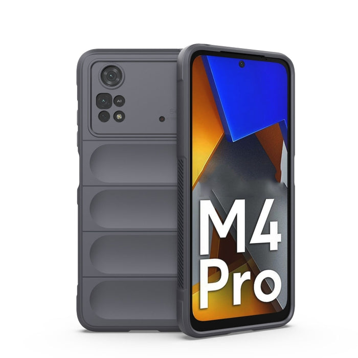 Magic Shield TPU + Estuche para teléfono de franela, For Xiaomi Poco M4 Pro 4G