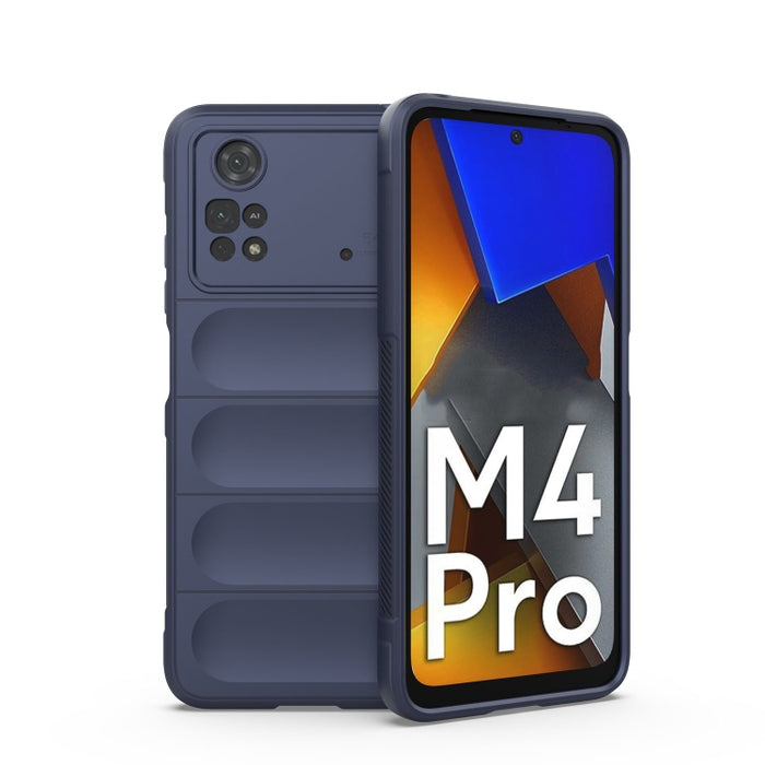 Magic Shield TPU + Estuche para teléfono de franela, For Xiaomi Poco M4 Pro 4G