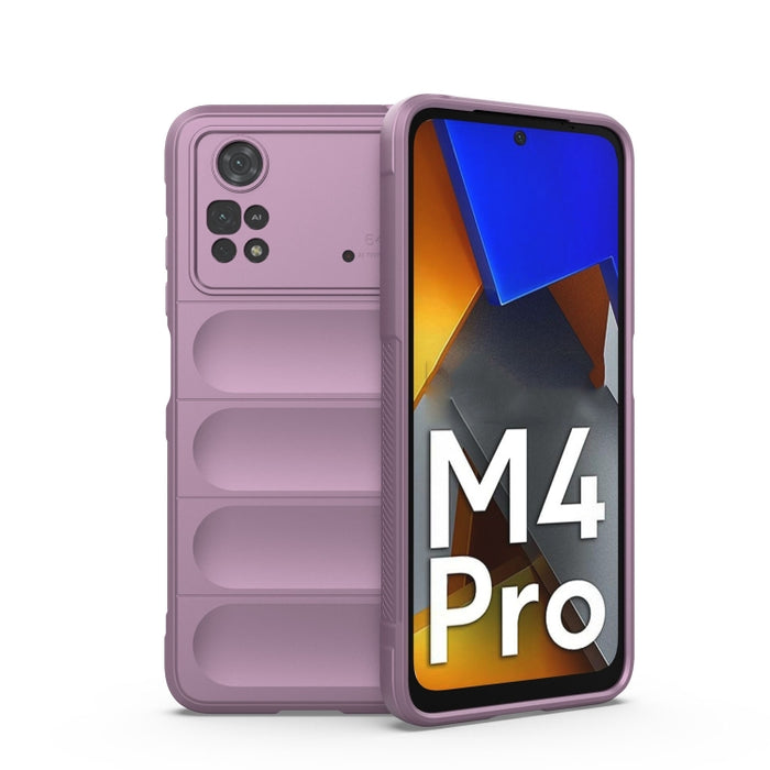 Magic Shield TPU + Estuche para teléfono de franela, For Xiaomi Poco M4 Pro 4G
