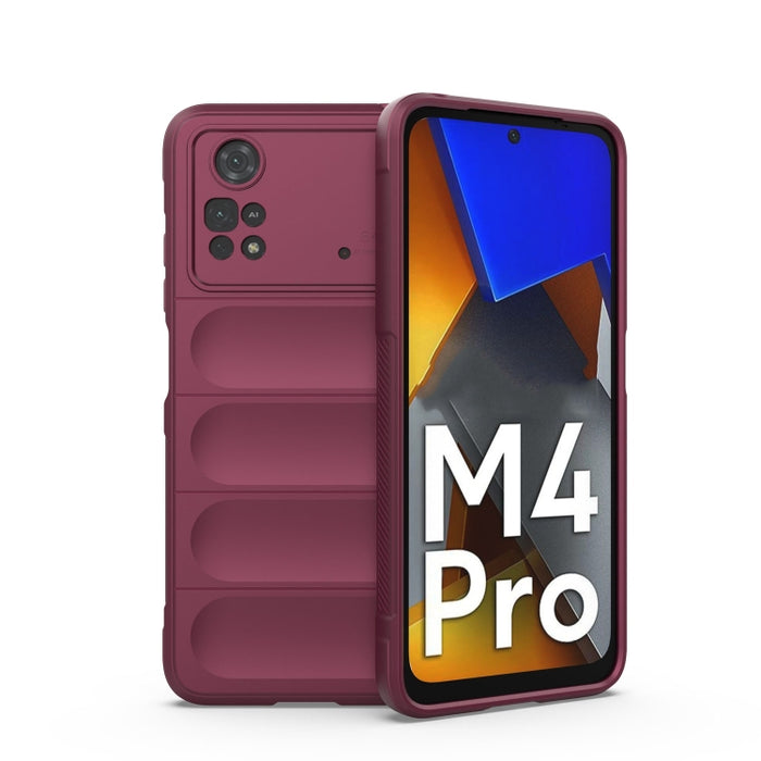 Magic Shield TPU + Estuche para teléfono de franela, For Xiaomi Poco M4 Pro 4G