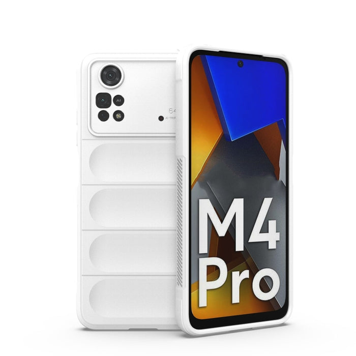 Magic Shield TPU + Estuche para teléfono de franela, For Xiaomi Poco M4 Pro 4G