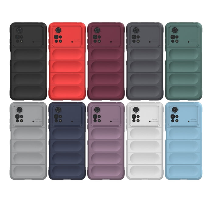 Magic Shield TPU + Estuche para teléfono de franela, For Xiaomi Poco M4 Pro 4G