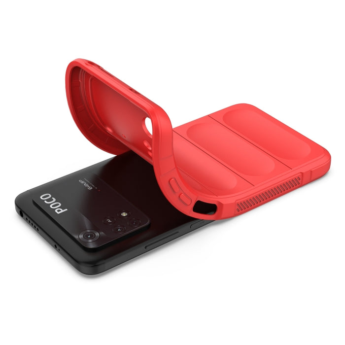Magic Shield TPU + Estuche para teléfono de franela, For Xiaomi Poco M4 Pro 4G