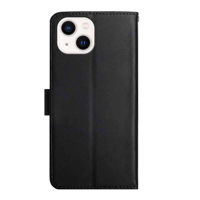 Estuche para teléfono con tapa horizontal a prueba de huellas dactilares de cuero genuino