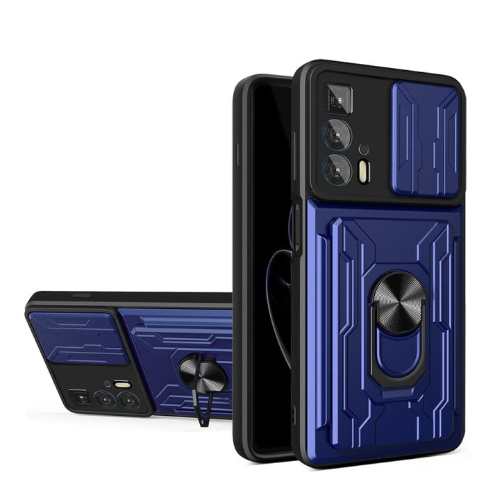 Funda deslizante para teléfono Camshield TPU+PC con ranura para tarjeta, For Motorola Edge 20 Pro, For Motorola Moto G100, For OPPO A16, For Xiaomi 12 Pro, For OPPO Realme 8i