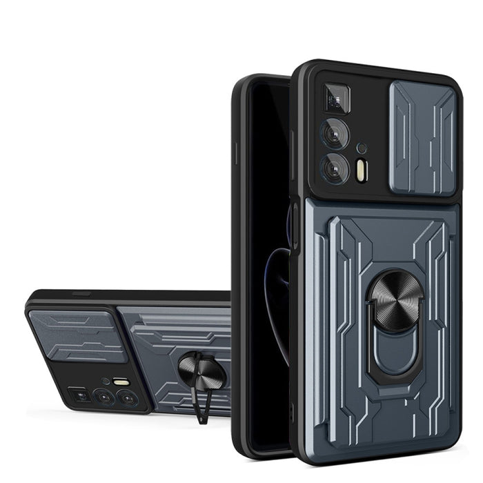 Funda deslizante para teléfono Camshield TPU+PC con ranura para tarjeta, For Motorola Edge 20 Pro, For Motorola Moto G100, For OPPO A16, For Xiaomi 12 Pro, For OPPO Realme 8i