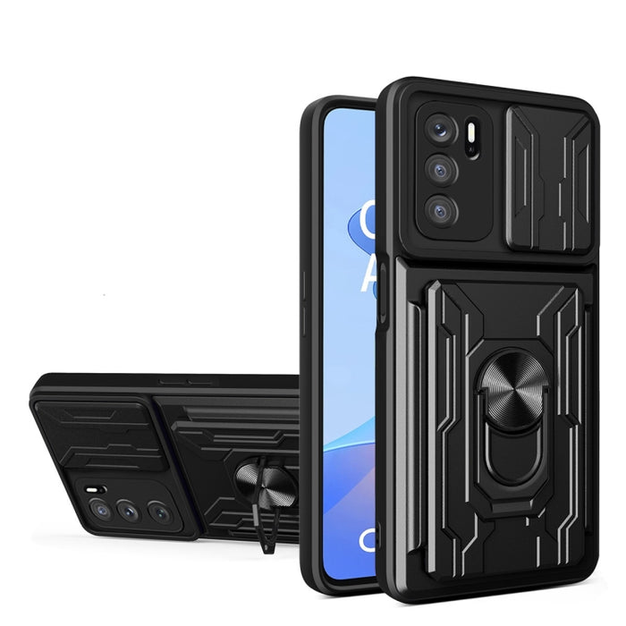 Funda deslizante para teléfono Camshield TPU+PC con ranura para tarjeta, For Motorola Edge 20 Pro, For Motorola Moto G100, For OPPO A16, For Xiaomi 12 Pro, For OPPO Realme 8i