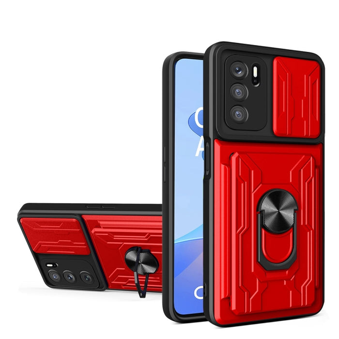 Funda deslizante para teléfono Camshield TPU+PC con ranura para tarjeta, For Motorola Edge 20 Pro, For Motorola Moto G100, For OPPO A16, For Xiaomi 12 Pro, For OPPO Realme 8i