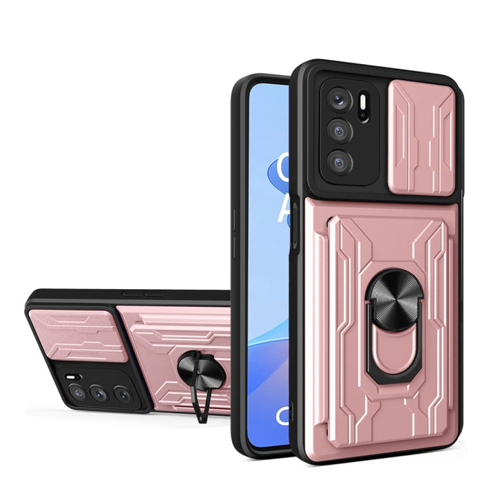 Funda deslizante para teléfono Camshield TPU+PC con ranura para tarjeta, For Motorola Edge 20 Pro, For Motorola Moto G100, For OPPO A16, For Xiaomi 12 Pro, For OPPO Realme 8i