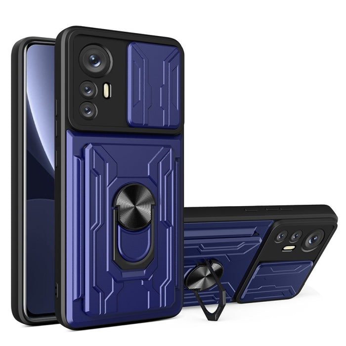 Funda deslizante para teléfono Camshield TPU+PC con ranura para tarjeta, For Motorola Edge 20 Pro, For Motorola Moto G100, For OPPO A16, For Xiaomi 12 Pro, For OPPO Realme 8i