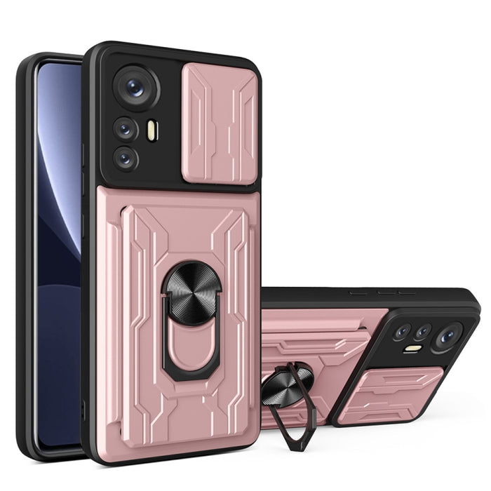 Funda deslizante para teléfono Camshield TPU+PC con ranura para tarjeta, For Motorola Edge 20 Pro, For Motorola Moto G100, For OPPO A16, For Xiaomi 12 Pro, For OPPO Realme 8i